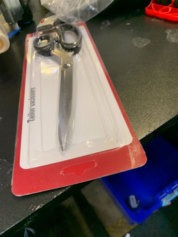 Photo 1 of 10-Inch All-Purpose Sharp Fabric Scissors - Heavy-Duty Stainless Steel Professional Shears for Cutting Clothes, Leather - Ideal for Tailor, Home, Office Use.