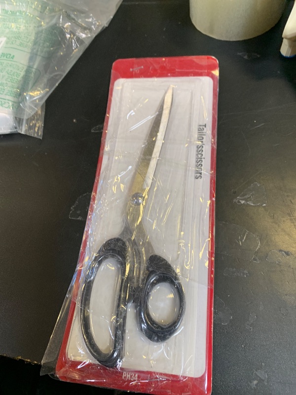 Photo 1 of 10-Inch All-Purpose Sharp Fabric Scissors - Heavy-Duty Stainless Steel Professional Shears for Cutting Clothes, Leather - Ideal for Tailor, Home, Office Use.