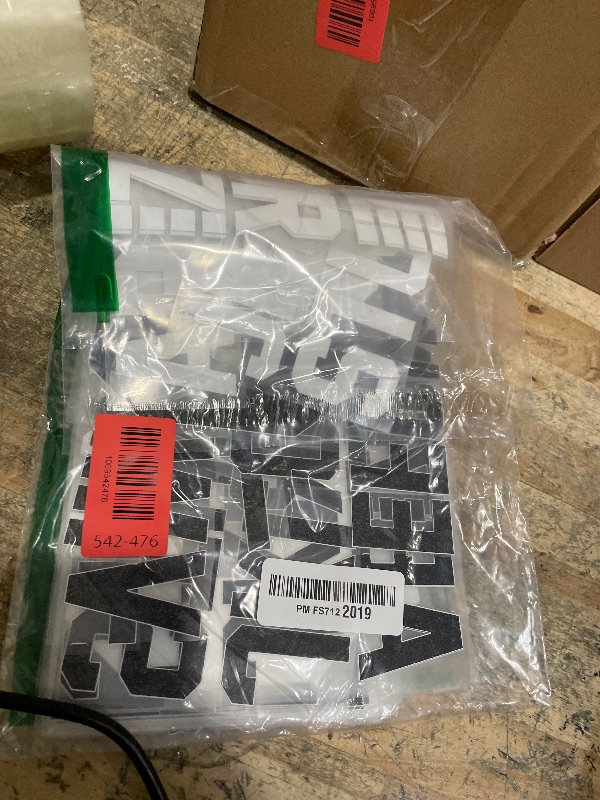 Photo 1 of 223 Pcs Iron on Letters and Numbers, 8 Inch Clothing Heat Transfer 0 to 9 Jersey Iron on Numbers, 2 Inch White Iron on Vinyl Letters with A-Z PU Alphabets Sticker for DIY Craft Team Uniform Sports