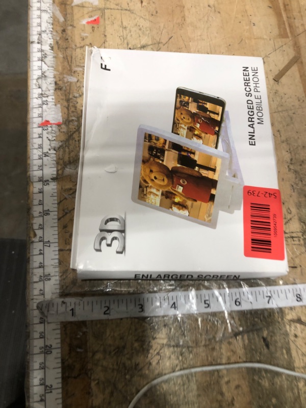 Photo 1 of 12" Big Screen Phone Magnifier, Upgraded HD Foldable Design Screen Magnifier Version for Movies, Gaming and Videos (Black,Horizontal)