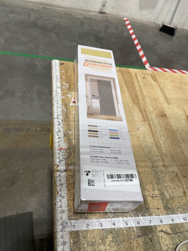 Photo 1 of **FACTORY SEALED** AJAZZ 100% Blackout Accordion Doors Interior Magnetic Door Curtain Accordion Door Curtain Invisible Applicable Bedroom Room Living Room Doorway ?Green 52" W x 78" L 1 Panel