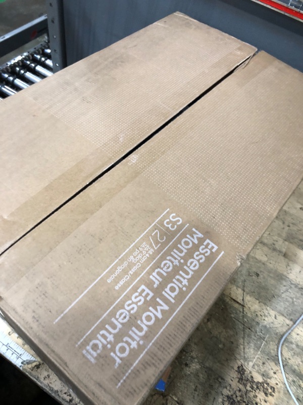 Photo 1 of ** For parts only, screen is damaged *** Samsung 27" Essential S3 (S36GD) Series FHD 1800R Curved Computer Monitor, 100Hz, Game Mode, Advanced Eye Comfort, HDMI and D-sub Ports, LS27D366GANXZA, 2024