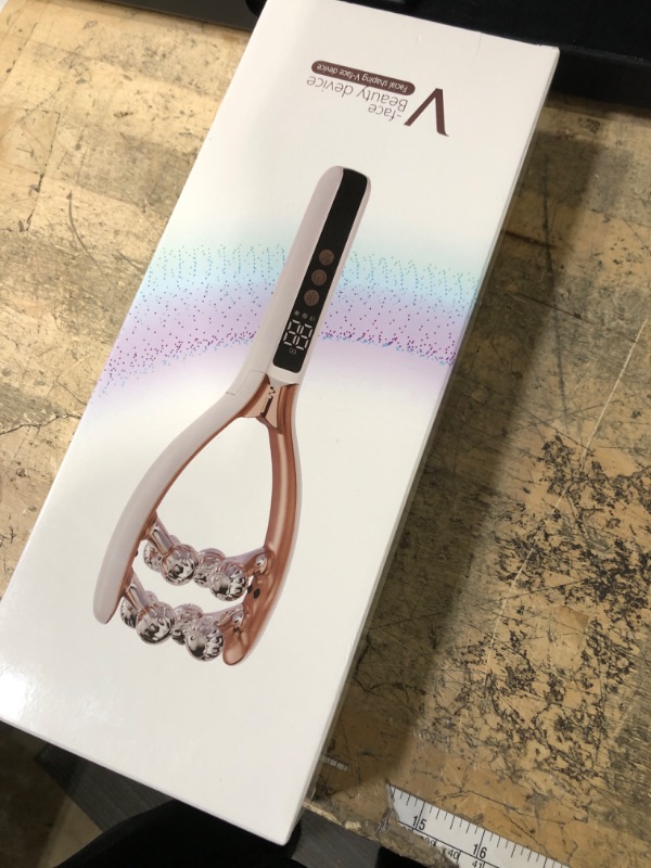 View 3 of ***(MISSING CHARGER)***Doge&Vollar Facial Massager Face and Neck | Shaper & Slimmer for Women | Korean Skin Care | Lymphatic Contour Face Brush Face Roller Lymphatic Drainage | Rechargeable for Home & Travel Use