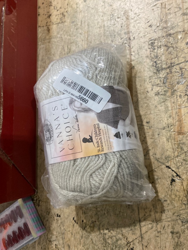 View 2 of (1 Skein) Lion Brand Yarn Vanna's Choice Yarn, Linen