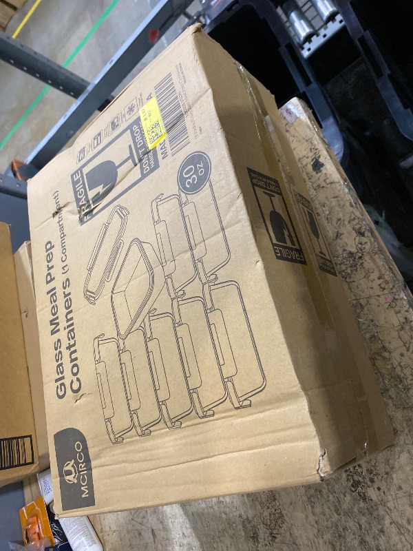 Photo 1 of [8-Pack,30 oz]Glass Meal Prep Containers,Glass Food Storage Containers,Airtight lunch Containers with Lids, Microwave, Oven, Freezer and Dishwasher