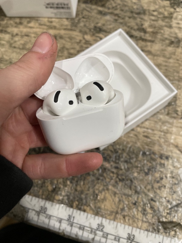 Photo 1 of ** FOR PARTS ONLY ** 
Apple AirPods 4 Wireless Earbuds, Bluetooth Headphones, with Active Noise Cancellation, Adaptive Audio, Transparency Mode, Personalized Spatial Audio, USB-C Charging Case, Wireless Charging, H2 Chip