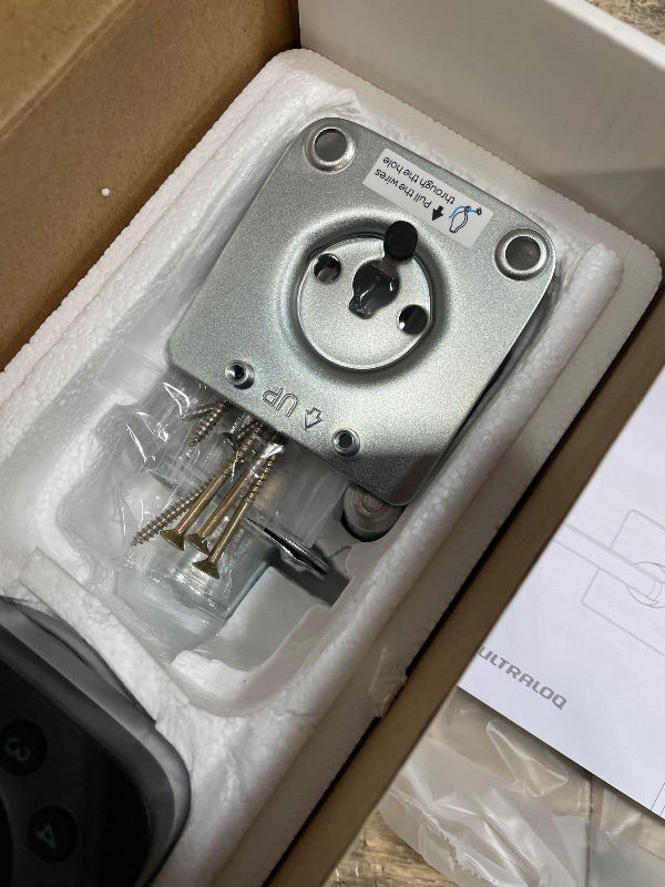 Photo 1 of **************FOR PARTS ONLY- MISSING PARTS************
ULTRALOQ Bolt Pro Z-Wave Smart Lock with Fingerprint ID, Work with Z-Wave Plus, Home Assistant, Compatible with SmartThings, Hubitat etc, WiFi Bridge Included, IP65 Waterproof, 1 Year Battery