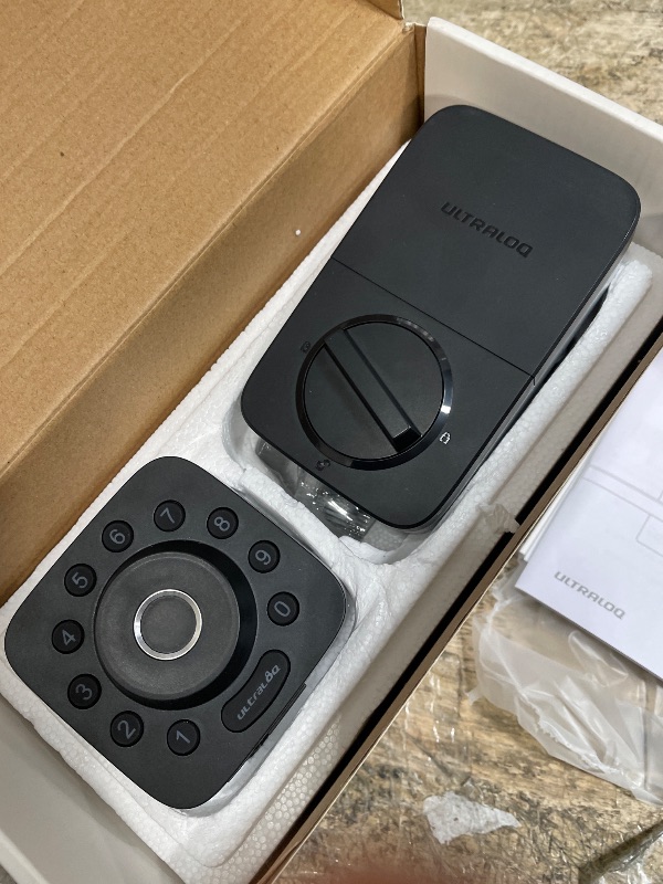 Photo 1 of **************FOR PARTS ONLY- MISSING PARTS************
ULTRALOQ Bolt Pro Z-Wave Smart Lock with Fingerprint ID, Work with Z-Wave Plus, Home Assistant, Compatible with SmartThings, Hubitat etc, WiFi Bridge Included, IP65 Waterproof, 1 Year Battery