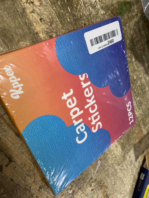 Photo 1 of [12 Pack] Rug Pad Gripper, Double Sided Non-Slip Rug Pads Rug Tape Stickers Washable Area Rug Pad Carpet Tape Corner Side Gripper for Hardwood Floors and Tile