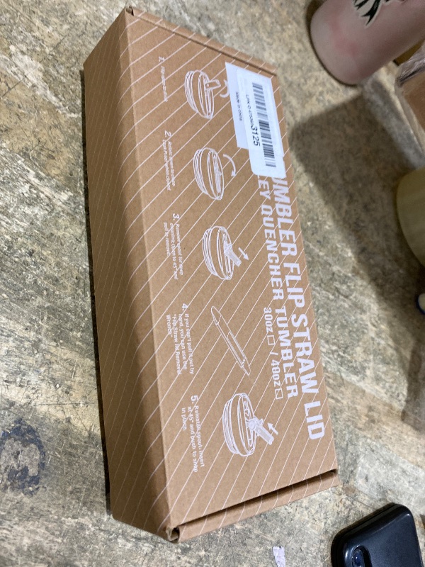 Photo 1 of 2 Pack 40 oz Tumbler Detachable Flip Straw Lid Replacement Fit for Stanley Quencher ProTour,Leak Proof Lid Compatible with Stanley Cup,No Spill Flip Top Tumbler Cover for Stanley Cup Accessories