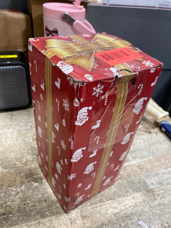 Photo 1 of 10.4" Christmas Snow Globe Flying Santa Around The Tree Water Lantern, Battery Operated or USB Powered Musical Lighted Holiday Decoration for Tabletop Display for Family and Friends