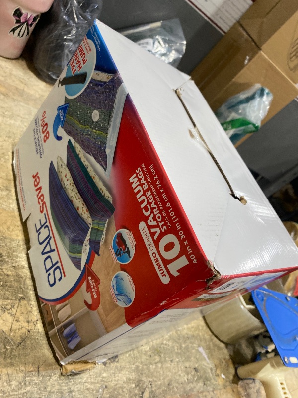 Photo 1 of 10 Pack Jumbo Vacuum Storage Bags for Comforters, Blankets & Clothes – Jumbo Vacuum Sealed Compression Bags with Hand Pump – Space Saver Storage Bags for Bedding, Moving, Travel & Organization