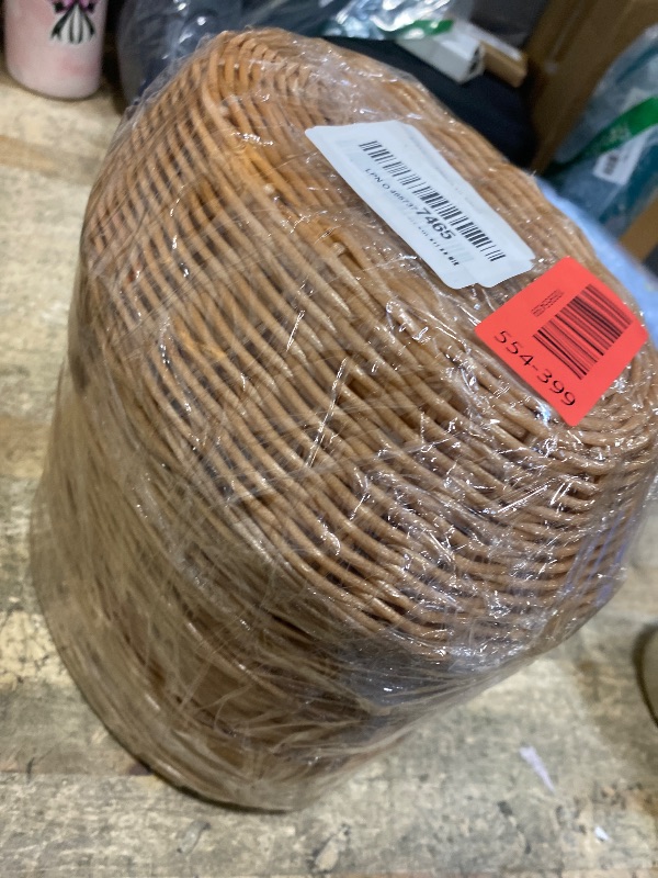 Photo 1 of 20 Pack Oval Poly Wicker Basket, 9 x 6 x 2.6 Inch Poly Wicker Bread Baskets, Medium Size Gift Baskets for Kitchen, Christmas Gifts, Centerpiece Display, Storing Bread, Fruits, Vegetables, by GNIEMCKIN