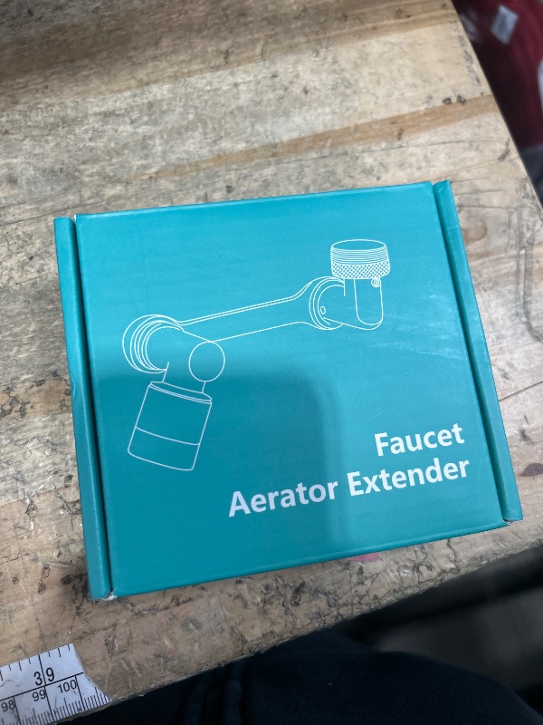 Photo 1 of 1080°Swivel Faucet Extender, Sink Water Faucet Aerator Extension in Brass, Swivel Robotic Arm Bathroom Faucet Extender, Kitchen Rotating Extension Filter with 2 Mode Splash