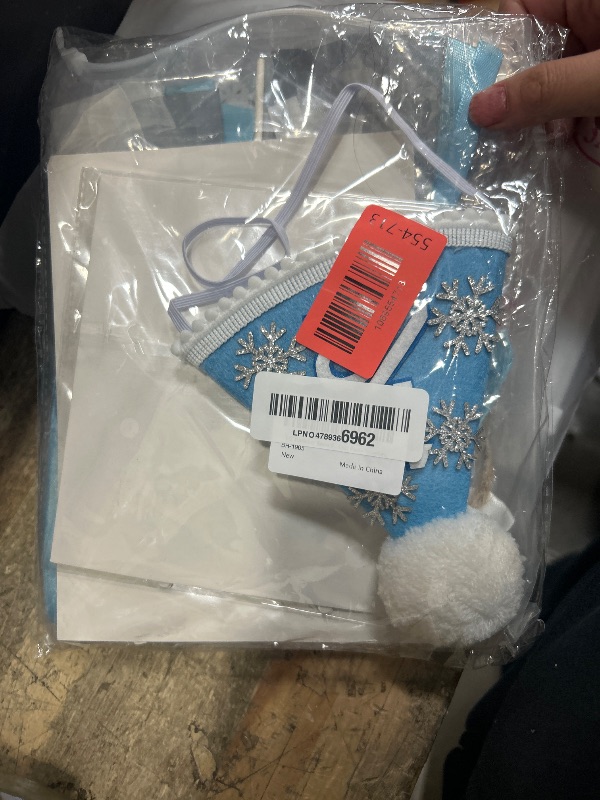 Photo 1 of 1/2 Birthday Snowflake Half Birthday Decorations - Snowflake It's My 1/2 Birth Banner Glitter Cake Topper Tassel High Chair Banner & Crown, Hat Halfway to One Boy Girl Party Supplies