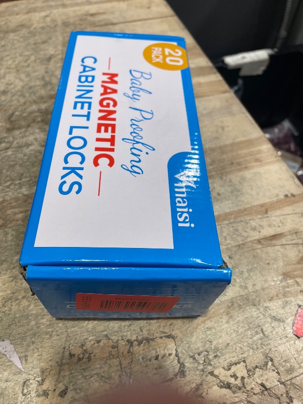 Photo 1 of 20 Pack Magnetic Cabinet Locks Baby Proofing - Vmaisi Children Proof Cupboard Drawers Latches - Adhesive Easy Installation