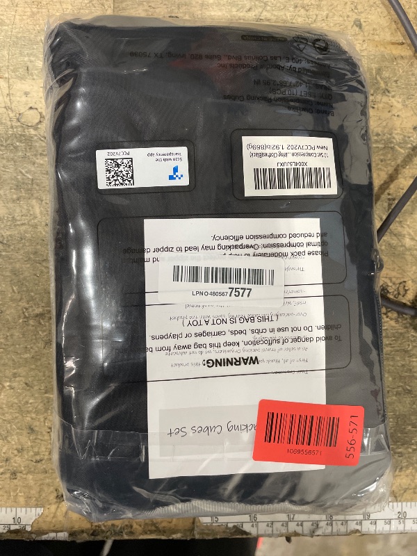 Photo 1 of 10 Set Compression Packing Cubes for Travel Essentials,Compressible Expandable Packing Cubes for Suitcase,OlarHike Luggage Organizer Bags for Travel,Handy Helper for Organizing Clothes(Black)