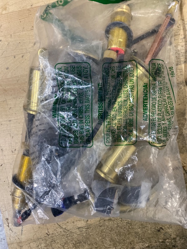 Photo 1 of ***********FOR PARTS ONLY**********
Pfister Contempra Bathroom Sink Faucet, 8-Inch Widespread, 2-Handle, 3-Hole, Brushed Gold Finish, LG49NC1BG