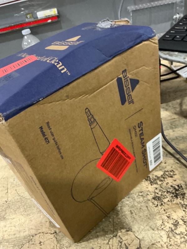 Photo 1 of *********MISSING MOST ACCESSORIES*************
BISSELL Steam Shot Omni Pressurized Handheld Multi-Surface Natural Portable Steam Cleaner with 7 tools for tile, grout, windows, bathrooms, kitchen, auto