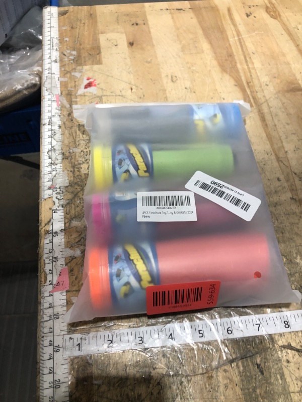 Photo 1 of 4PCS Free Throwing Parachute, Outdoor Toss It Up Flying Toys for Kids, No Assemble or Batteries Required