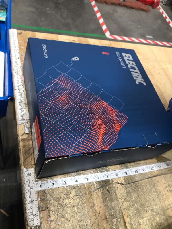 Photo 1 of **ITEM FACTORY SEALED** Bedsure Heated Blanket Throw Blanket - Fast Heating Electric Blanket, Soft Flannel Heated Throw with 4 Time Settings, 6 Heating Settings, Warm Gifts for Grandma (50x60 inches, Blue)