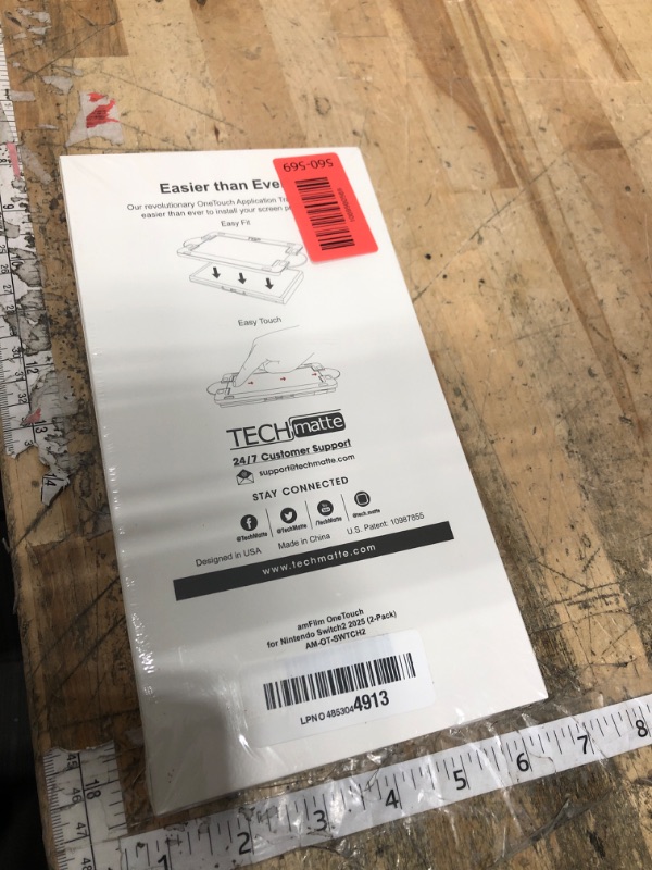 Photo 1 of **FACTORY SEALED** amFilm Auto-Alignment OneTouch for Nintendo Switch 2 Screen Protector [7.9''] 2025 Tempered Glass, Accessories, 30 seconds Installation, Bubble Free, Anti-Scratch, Touch Sensitive, Ultra-Clear [2Pack]