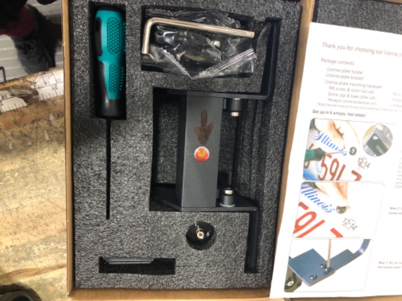 Photo 1 of 2026 Upgraded Lockable No Drill Front License Plate Holder for Model Y Juniper, License Plate Mount Kit with Anti-Theft Design for Tesla Model Y Juniper Accessories,No Block Bumper Camera Visibility