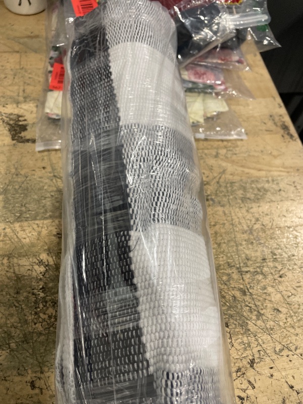 Photo 1 of 2 Pcs Halloween Welcome Door Mat 30 x 17 Inch Funny Skeleton Welcome Coir Doormats for Front Door Skull Pumpkin Door Mat Non Slip 2-in-1 Buffalo Plaid Rug for Outside Entrance Porch Home Patio Decor