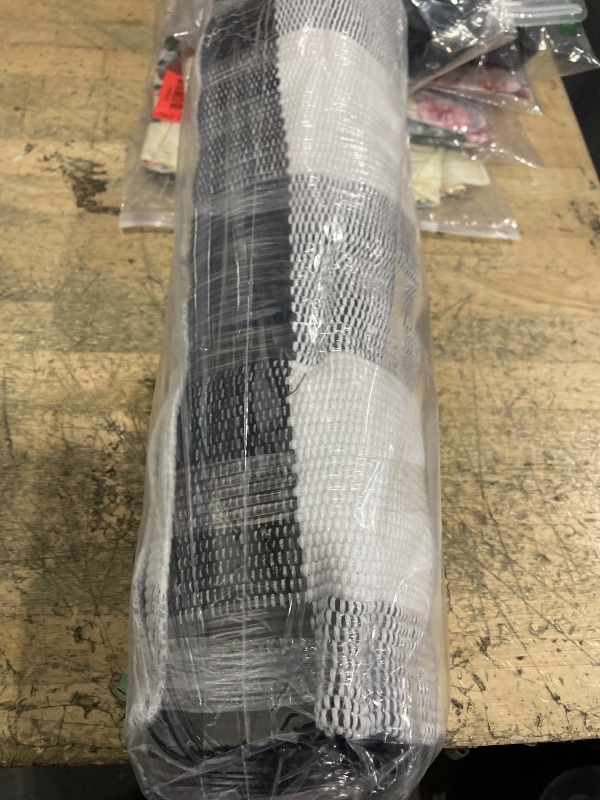 Photo 1 of 2 Pcs Halloween Welcome Door Mat 30 x 17 Inch Funny Skeleton Welcome Coir Doormats for Front Door Skull Pumpkin Door Mat Non Slip 2-in-1 Buffalo Plaid Rug for Outside Entrance Porch Home Patio Decor