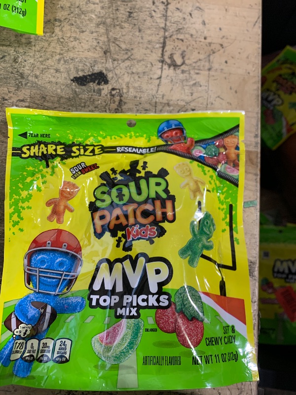 Photo 1 of *******exp aug 26, 2026*******

SOUR PATCH KIDS MVP Top Picks Mix Soft & Chewy Candy, Share Size, 11 oz