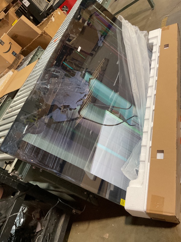 Photo 1 of ***CRACKED SCREEN ONLY PARTS*** Roku Smart TV 2025 – 75-Inch Plus Series, Mini-LED TV – RokuTV with Enhanced Voice Remote – Flat Screen 4K QLED Television with Dolby Vision & Wi-Fi for Streaming Live Local News, Sports