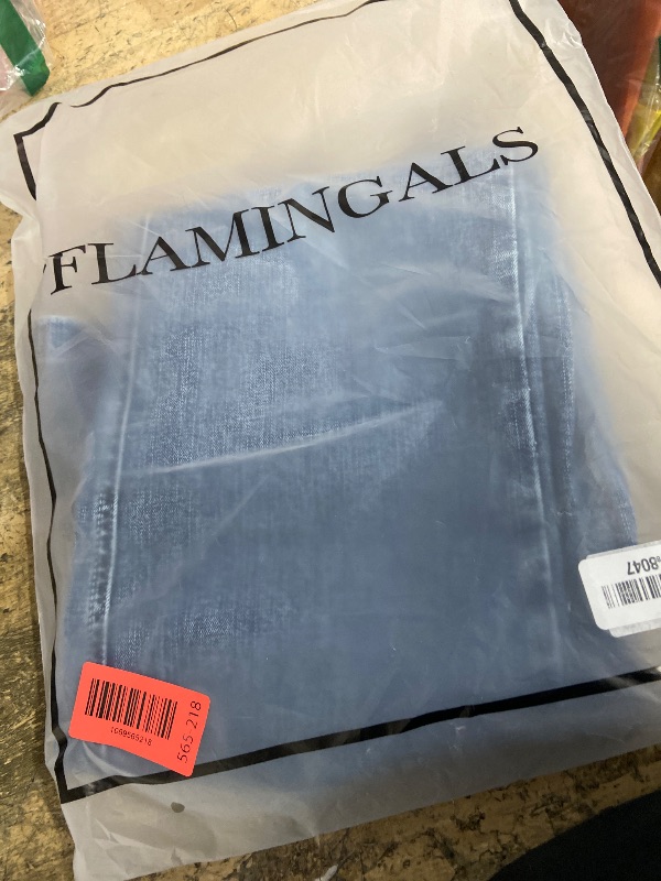 Photo 1 of (medium) Flamingals Boot Cut Jeans for Women Trendy High Waist Tummy Control Jean Flare Jeans Straight Denim Pants Mid Blue Wash M