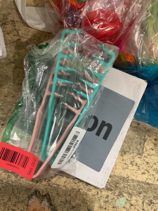 Photo 1 of 2 Packs Texture Comb - Wide & Fine-Tooth Volumizing Hair Styling Tool, Anti-Frizz Fluffy Hairbrush for Men & Women, Suitable for All Hair Types(Pink + Green)