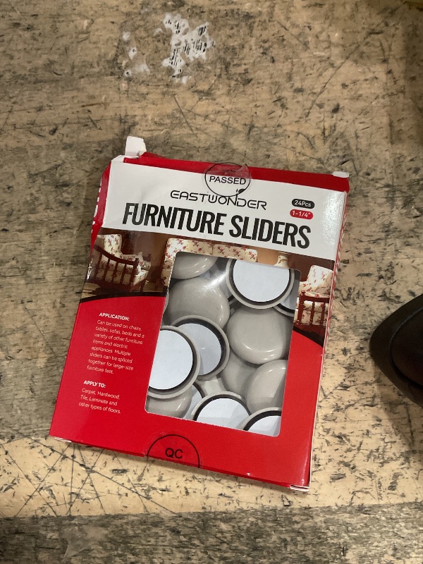 View 2 of 1-1/4" Furniture Sliders for Carpet & Hardwood Floors, 24PCS Furniture Pads for Quickly and Easily Move Any Item and Protect The Floor