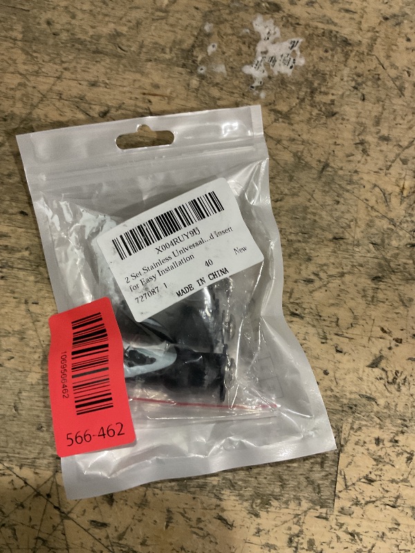 Photo 1 of 2 Set Stainless Universal Toilet Seat Bolts and Nuts Set Toilet Seat Screws Universal Toilets Hardware Replacement Kit Toilets Seats Top Fixing Part Brass Thread Insert for Easy Installation