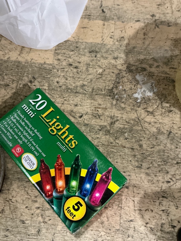 Photo 1 of 20 Count Multi Color Mini Light String