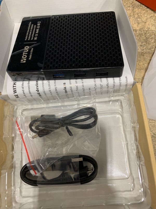 Photo 1 of ***USED, MINOR DAMAGE***YOTUO 1TB External Hard Drive, USB C Multiport Hub HDD 7-in-1, USB 3.0, SD/TF Card Reader, Docking Station, Multi-Function HDD for Windows, Mac, Android, TV, Phone, Laptop, Desktop, PC