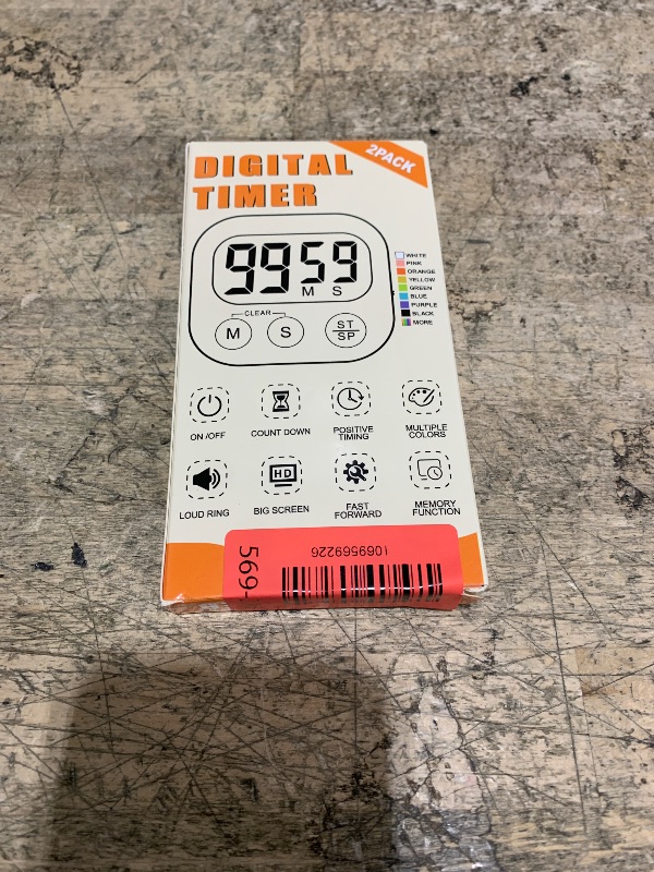 Photo 1 of *ONLY 1* ZILLEEN Classroom Timer for Kids Teachers 2 Pack Digital Timers, Blue & White