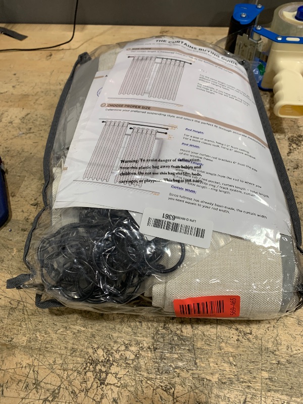 Photo 1 of 100% Blackout Shield Linen Look Textured Pinch Pleated Curtains Blackout Drapes 84 Inch Long 2 Panels Set, Faux Linen Blackout Curtains for Bedroom & Living Room, 40" W x 84" L, Cream