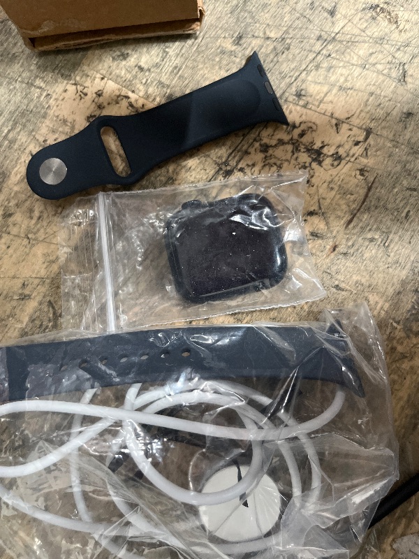 Photo 1 of ***Unable to log in, the previous owner never erased there email***Apple Watch Series 7 [GPS 41mm] Smart Watch w/Midnight Aluminum Case with Midnight Sport Band. Fitness Tracker, Blood Oxygen & ECG Apps, Always-On Retina Display, Water Resistant