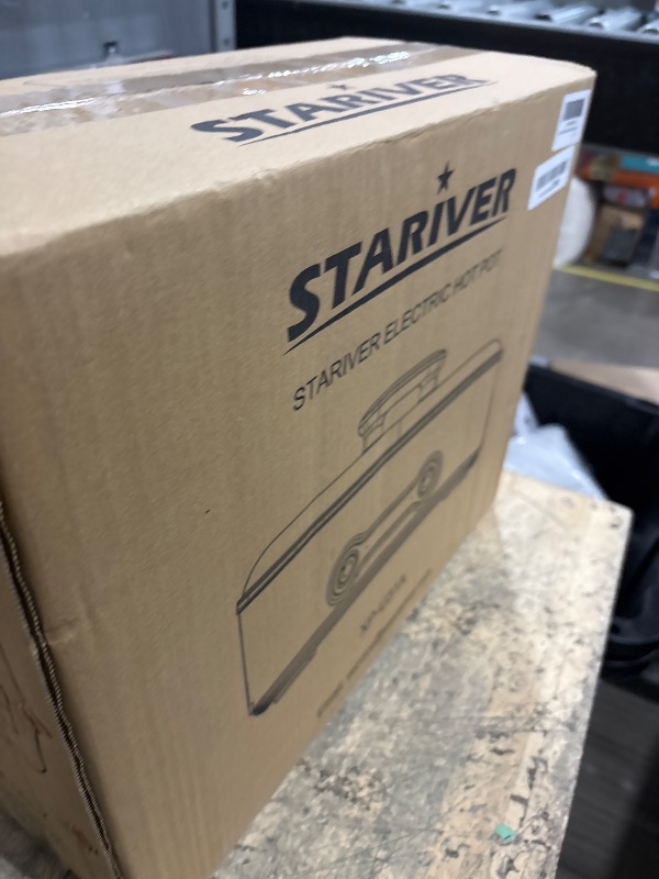 Photo 1 of ***Missing Lid***Stariver 7L Electric Hot Pot with Divider, 1200W Electric Pot, 2-Temp Control (Separate Settings per Side) Shabu Shabu Pot, Non-Stick Hotpot Pot Electric, Perfect for Family Dinners & Parties