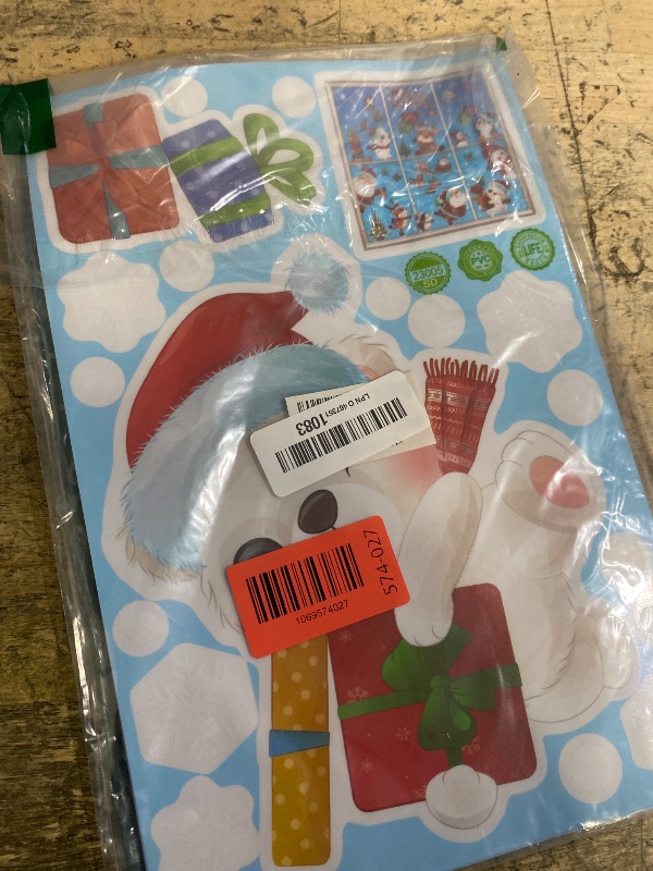 Photo 1 of 168 Pcs Christmas Window Decorations - Merry Christmas Window Clings for Glass Windows, Santa Claus Snowflake Christma Window Stickers Decals for Indoor Home Xmas Holiday Winter Party Decor, 9 Sheet