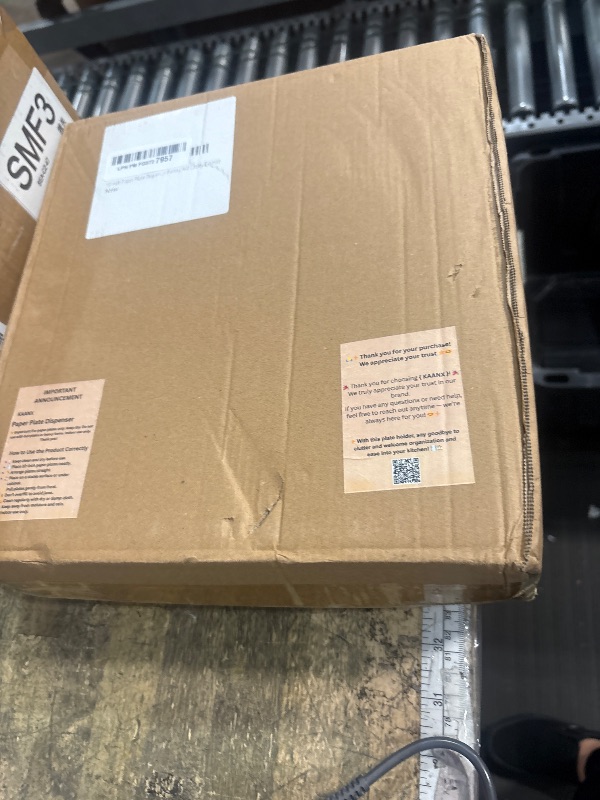 Photo 1 of 10 inch Paper Plate Dispenser Holder Bamboo Under Cabinet Vertical Rack for Kitchen Countertop Organizer Space Saver Shelf Lid Holder Counter Storage Can Dispenser Pantry Aid Caddy Estante