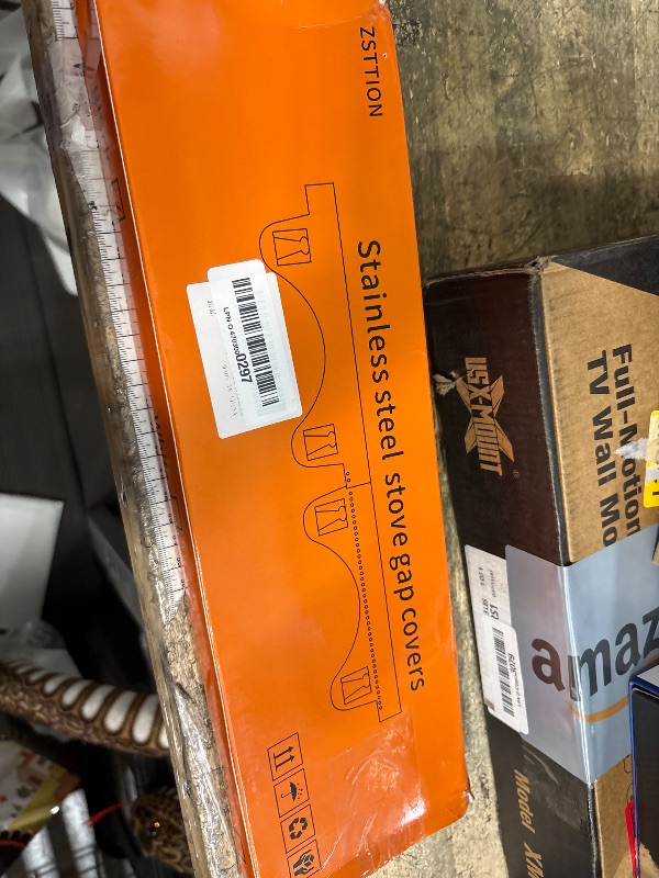 Photo 1 of 2 Pack Stainless Steel Stove Gap Covers, Kitchen Stove Gap Fillers, Heat Resistant Stove Guard Between Stove and Countertop, Snap-on design prevents shifting, adjustable from 13.8" to 26.8 "