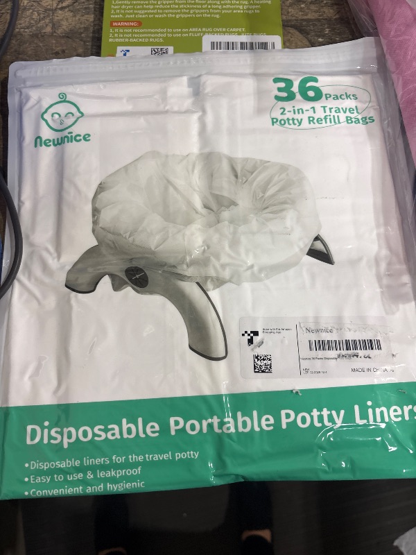 Photo 1 of [36 Counts] Newnice Disposable Potty Liners with Absorbent Pads, Leak-proof Portable Travel Bags for Toddler Training, Compatible with OXO Tot 2-In-1 Go Potty & Most Potty Chairs