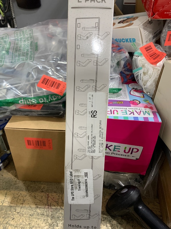 Photo 1 of 2 Pack Hat Organizer for Baseball Caps, Strong Adhesive Hat Rack for Wall, Multilayer Hat Storage Display Holder, Wall Mounted Hat Hooks Hold up to 18 Hats for Closet Door and Bedroom (Black)