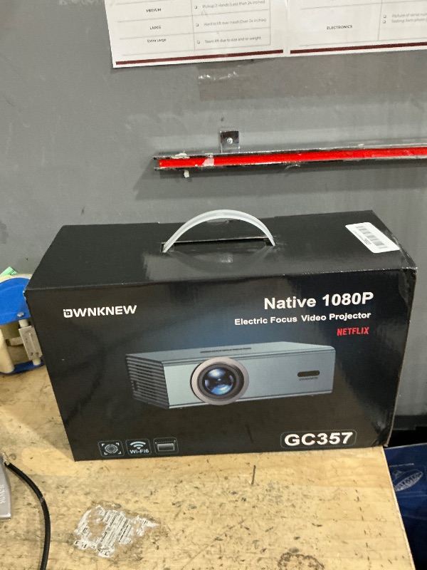 Photo 1 of [Compatible with Netflix & Dolby Audio] Smart Projector with WiFi6 and Bluetooth5.3, Electric Focus & Auto Keystone 4K Support, High Brightness Movie Projectors, Native 1080P Proyector Built-in Apps