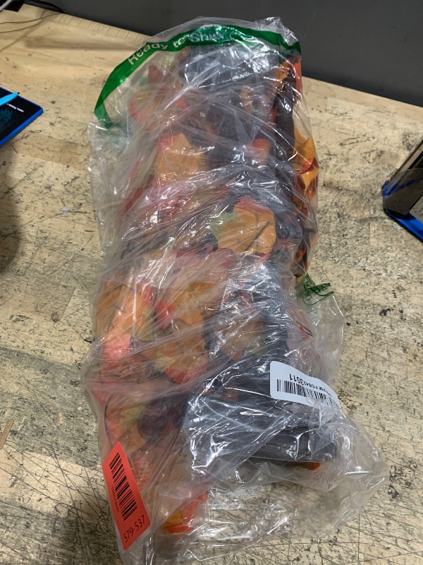 Photo 1 of 2 Packs 24 Inch Lighted Maple Tree Fall Thanksgiving Decorations with 48 LEDs Timer Battery Operated 3D Acorn Maple Lampshade Artificial Autumn Tree Lights for Thanksgiving Table Decor Home Indoor