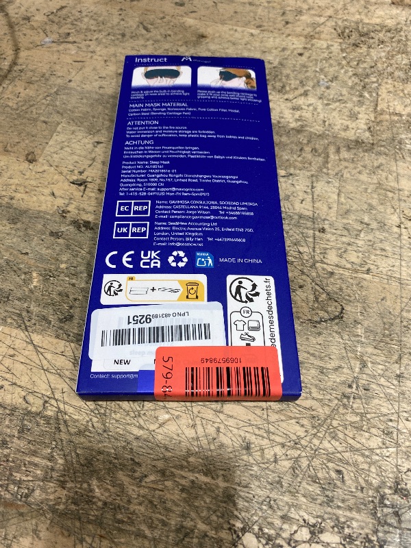 Photo 1 of Mavogel Cotton Sleep Eye Mask - Updated Design Light Blocking with Adjustable Nose Bridge, Soft and Comfortable Night Eye Mask for Men Women, Eye Blinder for Shift Work, Includes Travel Pouch, Grey