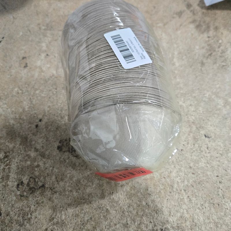 Photo 1 of 100 Pack 8oz Compostable Paper Bowls,Heavy-Duty Disposable Natural Bagasse Bowls,Biodegradable Soup Bowls,Eco-Friendly,Heat Resistant,for Ice Cream,Salad,Soup,Snack,Dessert,Pasta,Hot or Cold Use